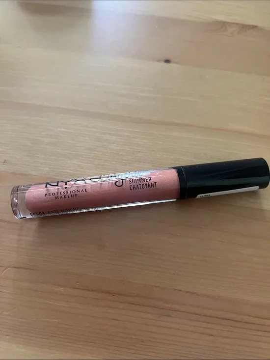 NYX Lingerie Shimmer Lip Gloss in Bare with Me