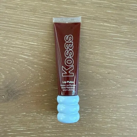 Kosas Lip Pulse Glossy Lip Plumper Soulfire Reddish Brown