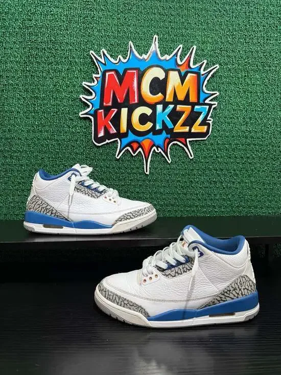 Air Jordan 3 Retro Wizards Men’s Size 8 Pre-Owned: Good