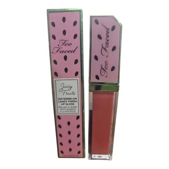 Too Faced Juicy Fruits Watermelon Candy Lip‎ Gloss - Mega Melons NEW