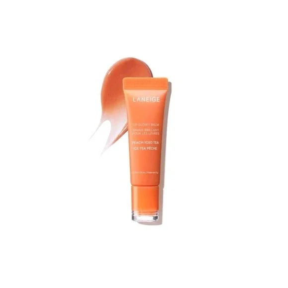 Laneige Lip Glowy Balm Hydration with Shea‎ Butter Peach Iced Tea gloss 0.35 oz