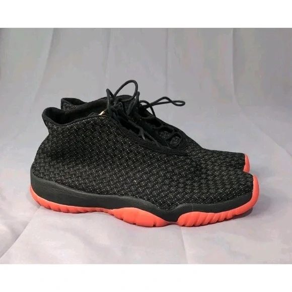 Nike Air Jordan Future Woven Sneakers‎ – Black / Infrared – Men's 9.5