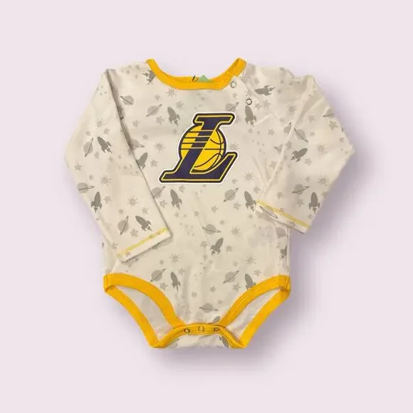 Baby Lakers Onesie 6/9m