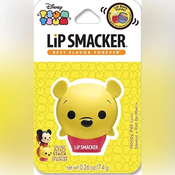 Disney Tsum Tsum Winnie‎ The Pooh Lip Smacker Honey Pot Flavor New & Sealed