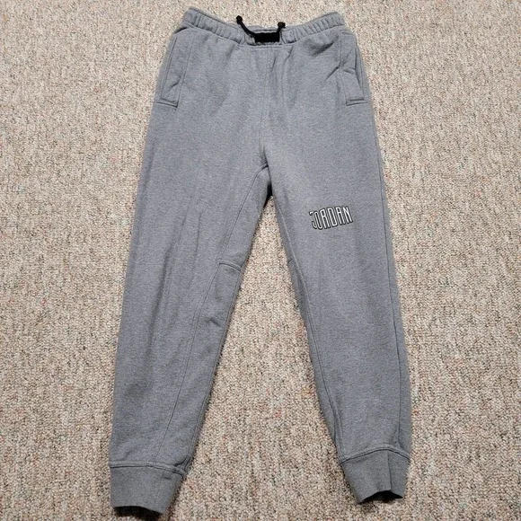 Air Jordan‎ Jogger Sweatpants Mens Medium Grey Drawstring Gym Workout Jumpman
