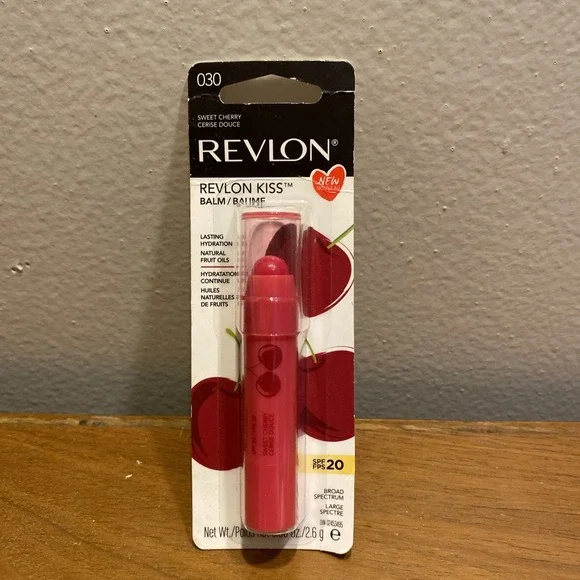 Revlon Kiss Lip Balm‎ Stick, Sweet Cherry 30, SPF 20, 0.09 oz