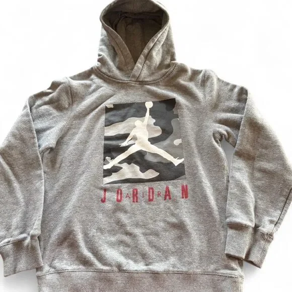 Jordan Men's Grey Hoodie