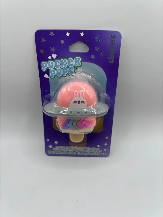Claire's Pucker Pops Lip Balm - Pink Planet Design