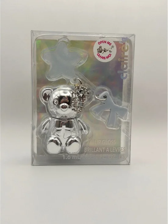 Claire's Silver Bear Lip Gloss 1.6 ml