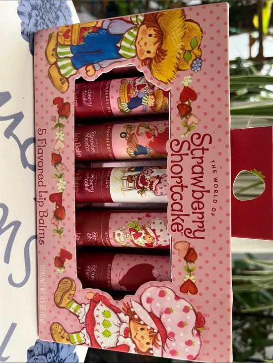 Strawberry Shortcake 5-Pack Flavored Lip Balms - Pink