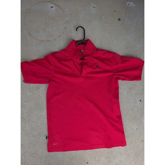 Jordan Red Polo Shirt Size XL