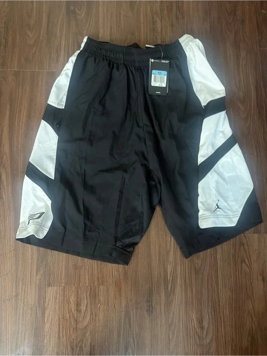 Jordan Men’s Black and White Athletic Basketball Shorts