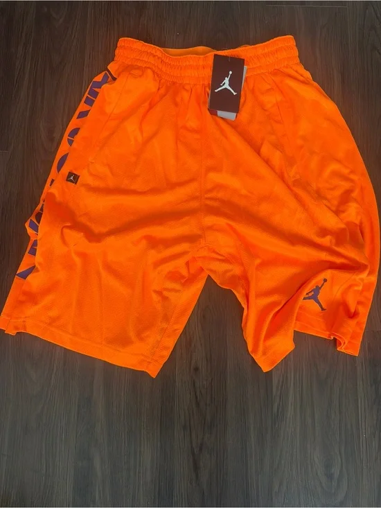 Jordan Men's Orange Mesh Basketball Shorts