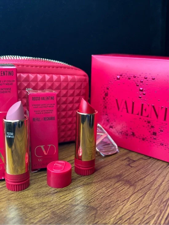 Valentino Refillable Lipstick Set NWOT