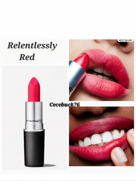 🌺Mac Relentlessly Red Retro Matte Lipstick