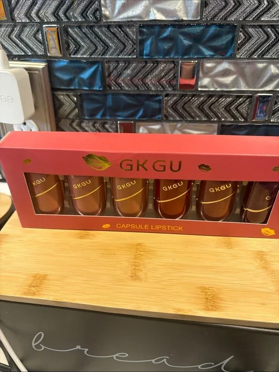 GK GU Capsule Lipstick Set - Mixed Brown & Nude Shades