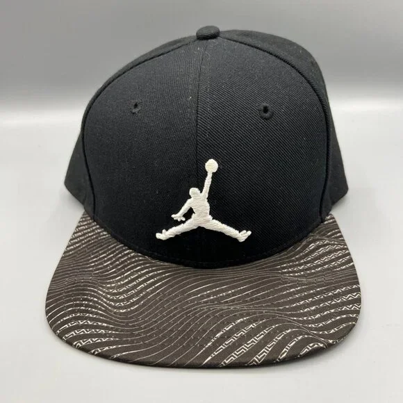 Air Jordan Hat Men‎ Black Retro Embroidered Logo Jumpman Snap Back Cap