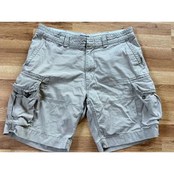 Polo Ralph Lauren Cargo Shorts Men’s 38 Khaki Beige Work Utility Casual