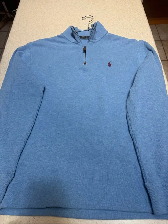 Polo Ralph Lauren Light Blue Quarter-Zip Pullover