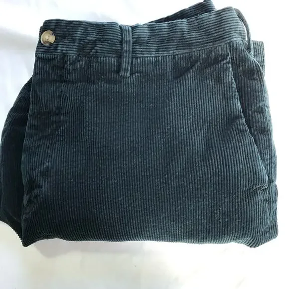 Polo Ralph Lauren mens classic stretch wide wale navy blue corduroy pants 38/32