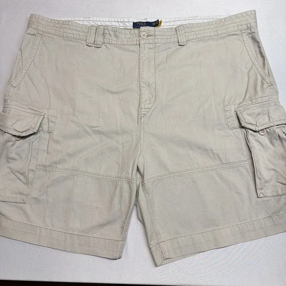 Polo Ralph Lauren Cargo Shorts Mens 50B Tan Gellar Classic Fit Twill BIG