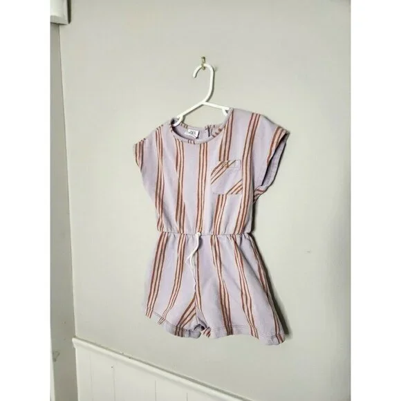 ZARA Purple Stripe Romper