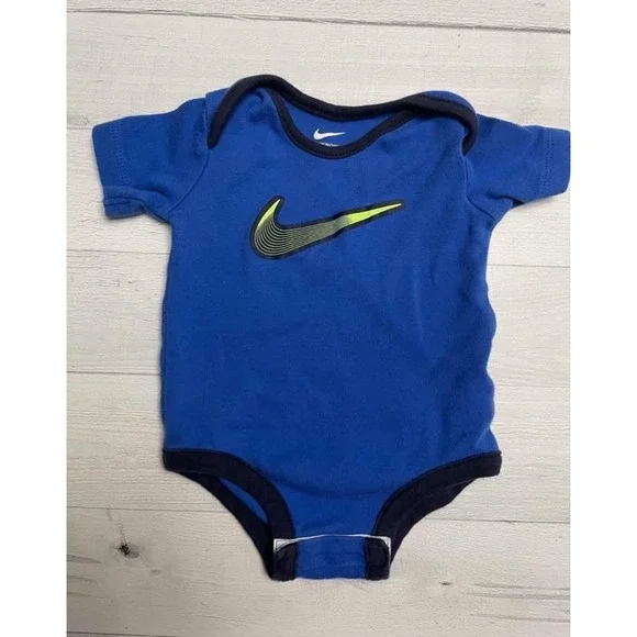 Nike baby‎ boys blue bodysuit 0-3 months