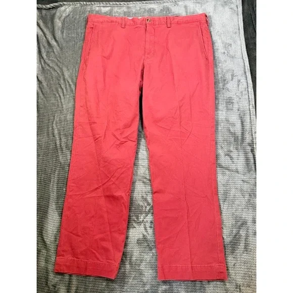 Polo Ralph Lauren Mens 40x30 Stretch Straight Fit Chino Pants Salmon Pink Coral