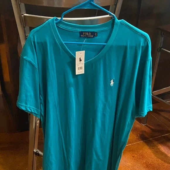 Polo by‎ Ralph Lauren Men's Vibrant Blue Tee