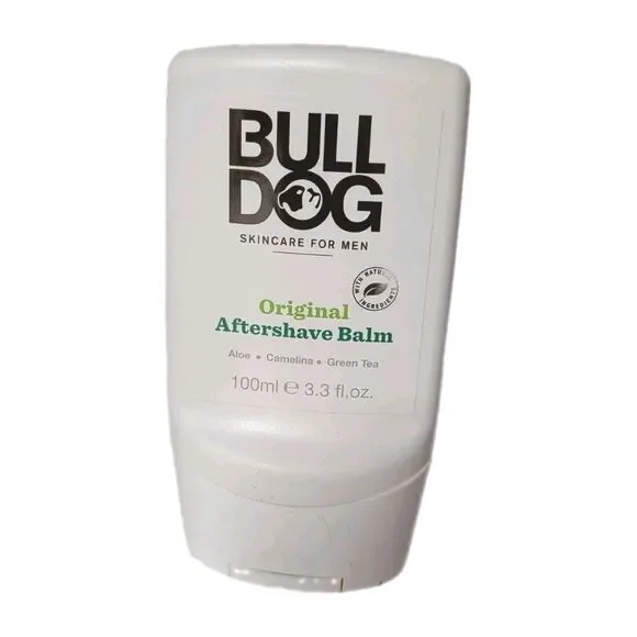 Bulldog Original Aftershave Balm 100ml 3.3 fl oz Aloe Green Tea Pre-Owned