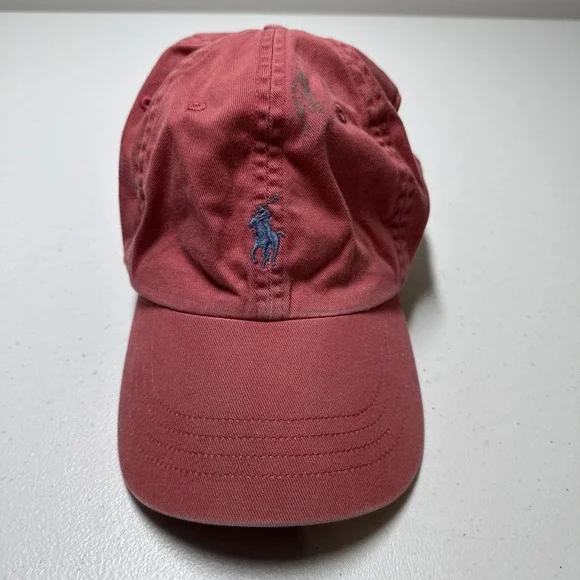 Polo Ralph Lauren Pink Salmon Colored Unisex baseball hat pony