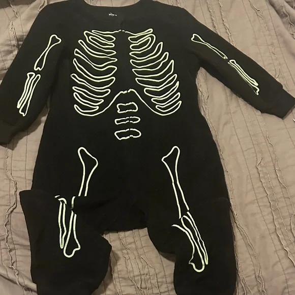 18 Month glow n dark skeleton one piece
