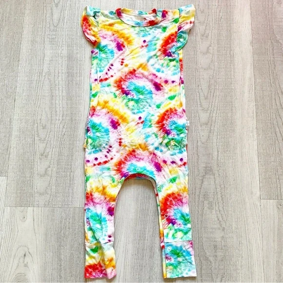 Posh Peanut Tie Dye Outfit One Piece Size 2T Toddler Girls