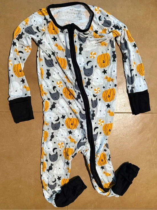 Little Sleepies Viscose Bamboo Boo Crew Footie 12-18M