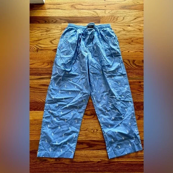 Polo Ralph Lauren Mens Pajama Pants Loungewear All Over Pony Sleep Medium