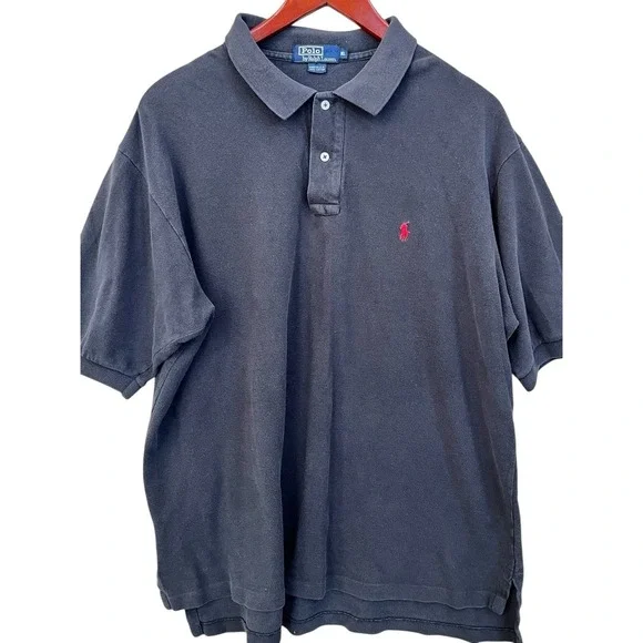 Polo Ralph Lauren Top Adult XL Black Golf Classic Country Club Preppy Short Slve