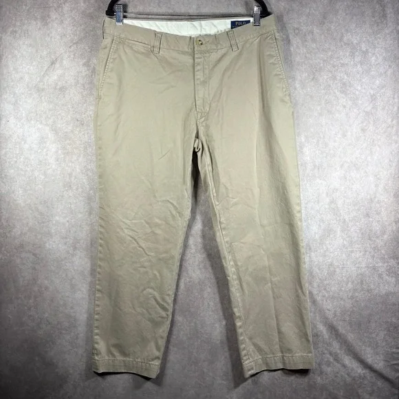 Polo‎ Ralph Lauren Pants Mens 36x30 Khaki Chinos Classic Fit Cotton Twill Casual