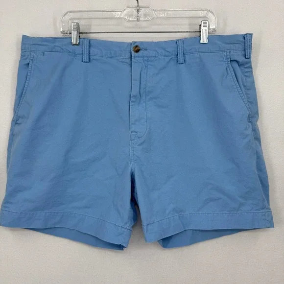 Polo Ralph Lauren Chino Shorts Mens 40‎ Blue Stretch Classic Fit Cotton Twill