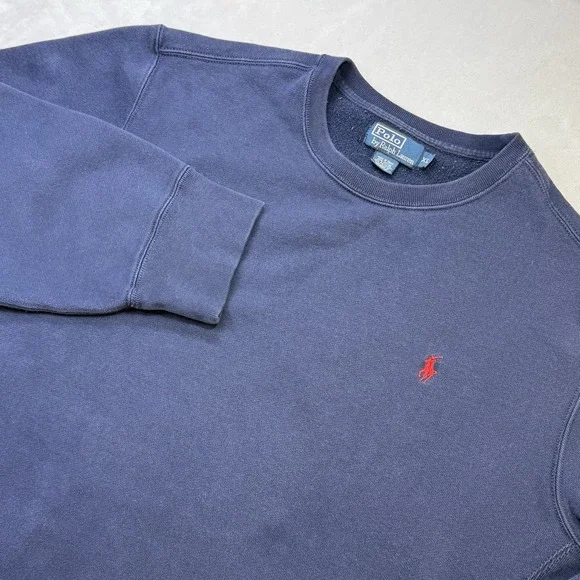 Polo‎ Ralph Lauren Sweatshirt XL Navy Crewneck Pony Logo Pullover