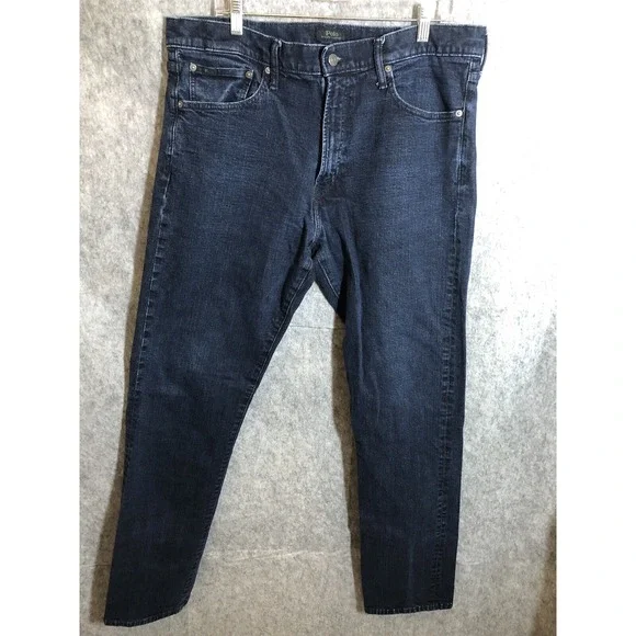 Polo Ralph Lauren Jeans Men 38x36 Blue Denim Prospect Straight Cowboy Western