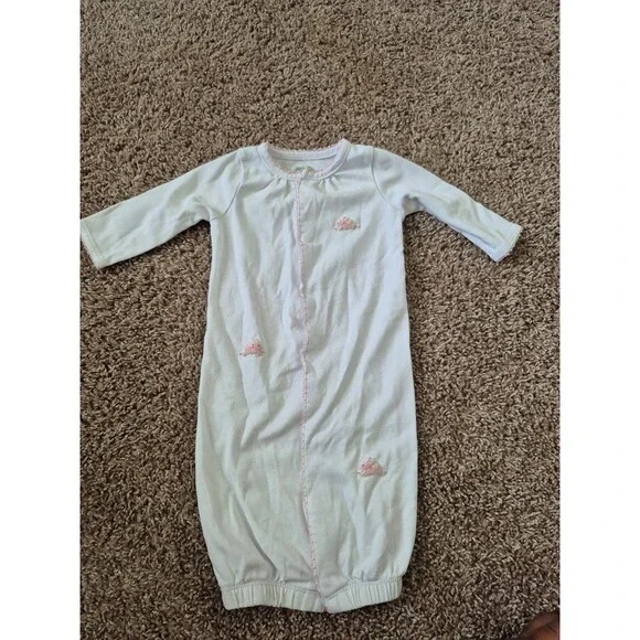 Mudpie bunny gown size 0-3 months 100% cotton