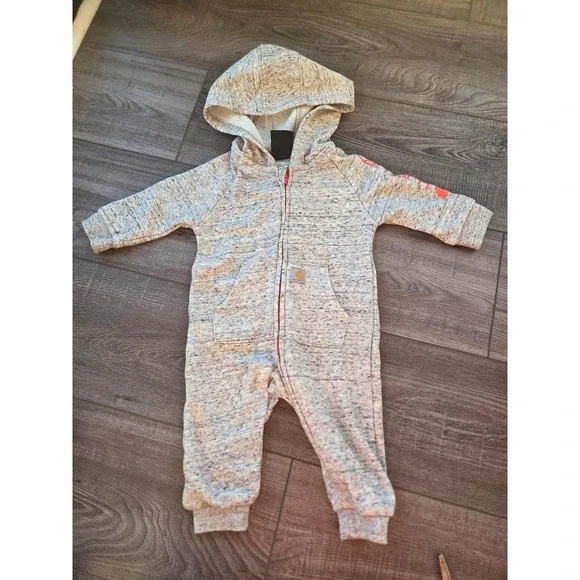Carhartt baby girl long sleeve one piece 3 mos
