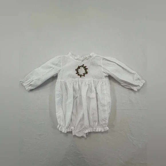 White Baby Romper for‎ Christmas