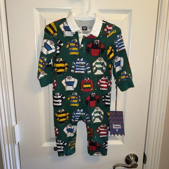 Rowing Blazers Rugby One‎ Piece Romper Infant Size 12 Months Preppy
