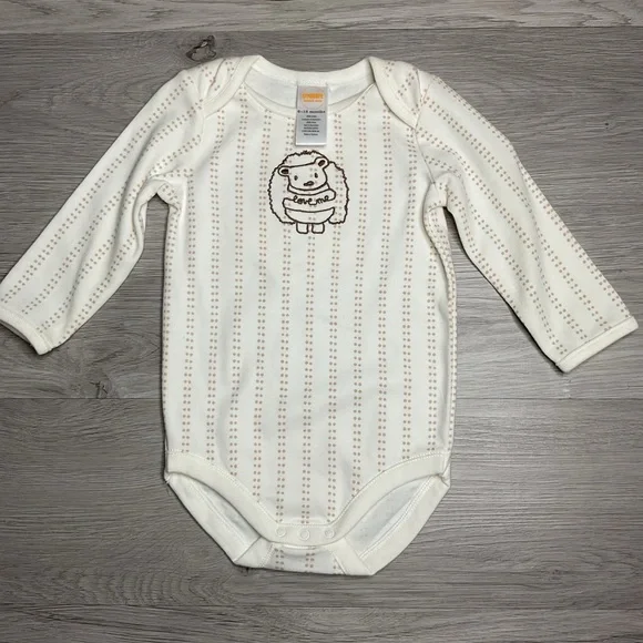 Gymboree Newborn Essentials Fall‎ 2015 Squirrel Embroidered Bodysuit Top 6-12m
