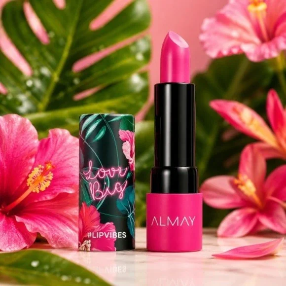 Almay Lip Vibes Lipstick 2-Pack Love Big #300 Pink Sealed 0.14 oz Each