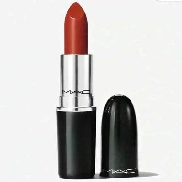 Mac Cosmetics Lusterglass Sheer-Shine Lipstick in Chili Popper (562) NIB