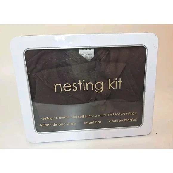 Newborn Infant Kimono Wrap Nesting Kit Baby Shower Gift *new*