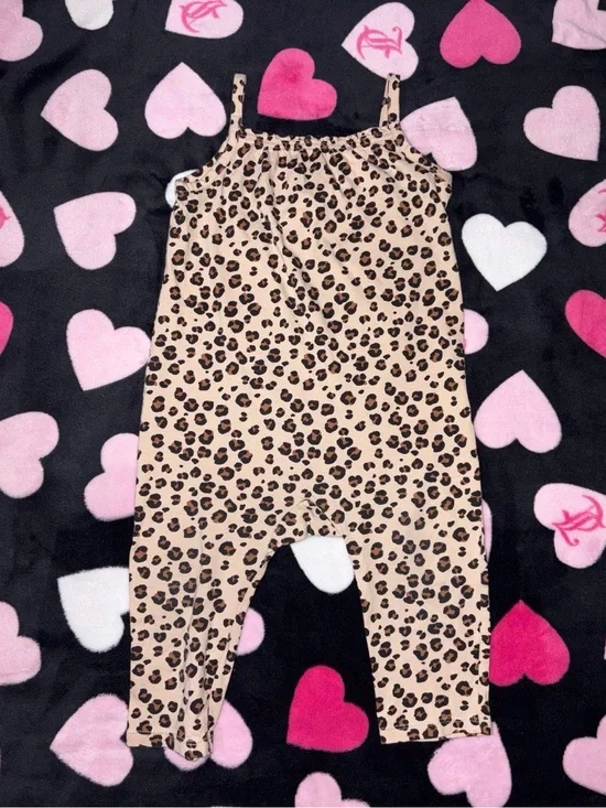 H&M kids leopard print jumpsuit