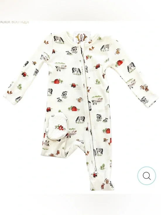 Angel Dear - 2 Way Zipper Footie - Little Farm